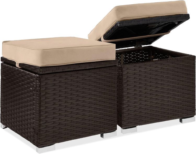 No. 5 - Outdoor Patio Ottoman Set - 1