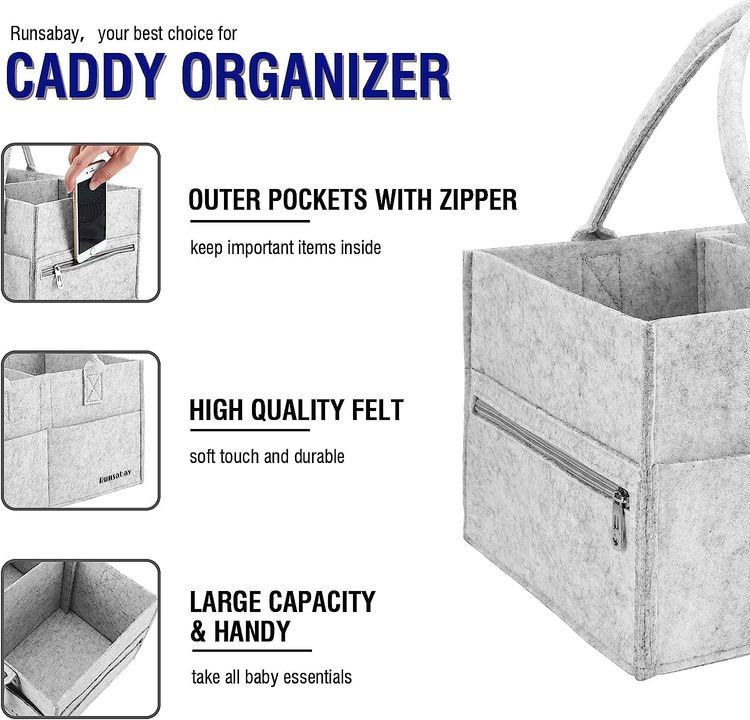 No. 10 - Runsabay Baby Diaper Caddy Organizer - 2