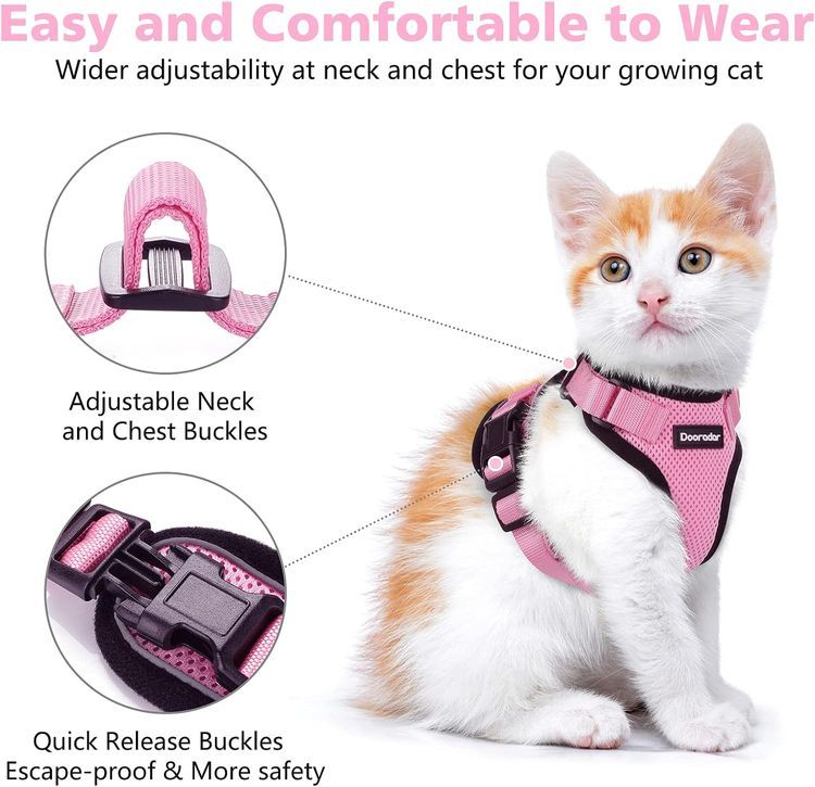 No. 6 - Dooradar Cat Harness and Leash Set - 3