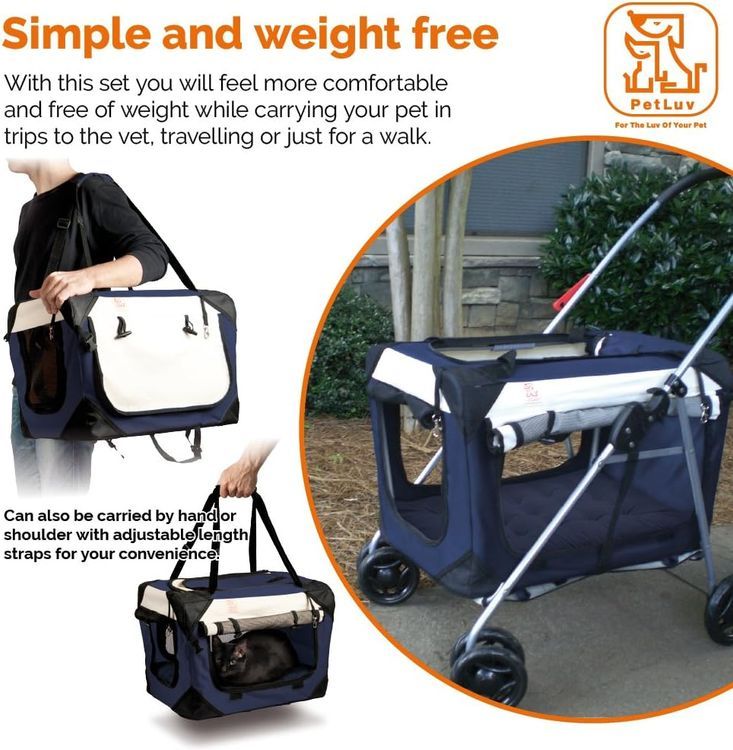 No. 4 - PetLuv Pet Stroller and Carrier - 2