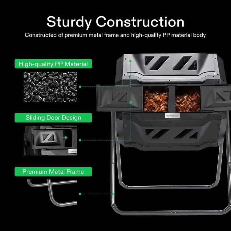 No. 1 - VIVOSUN Compost Tumbler - 5