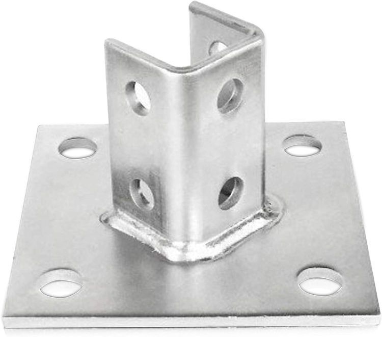 No. 4 - OhLectric Single Standard Strut Channel Post Base - 1