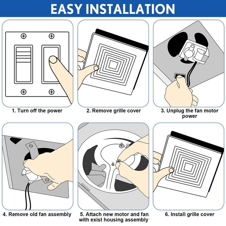 No. 9 - Ceoighe Bathroom Exhaust Fan Replacement - 5