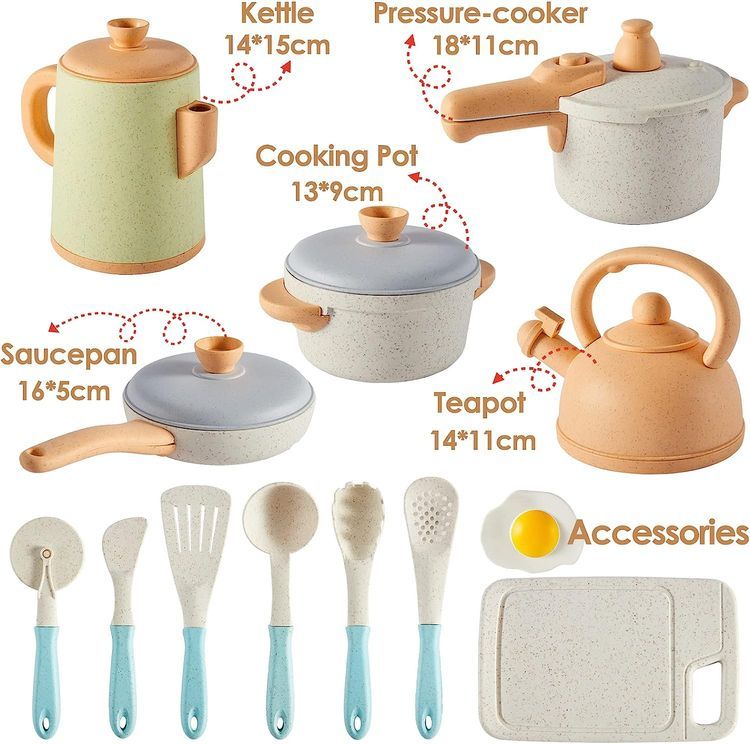 No. 4 - Pretend Play Toy Cookware Set - 5