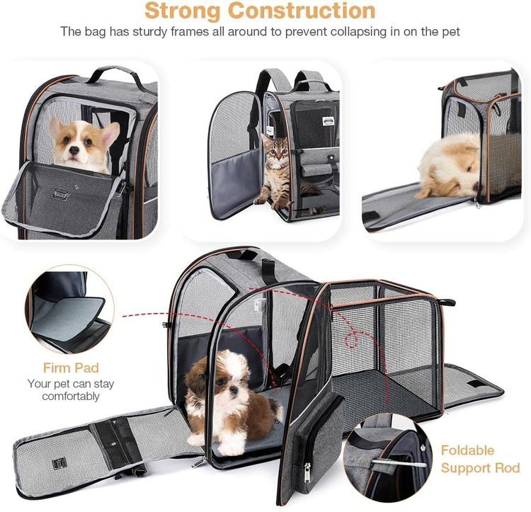 No. 9 - Lekebobor Large Cat Backpack Carrier - 3