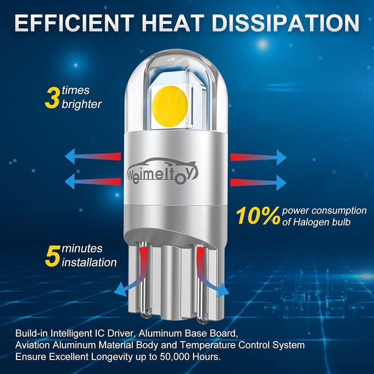 No. 9 - WEIMELTOY 194 LED Car Bulb - 5