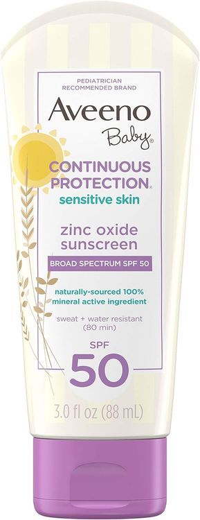 No. 10 - Aveeno Baby Continuous Protection Sensitive Skin Mineral Sunscreen Lotion - 1