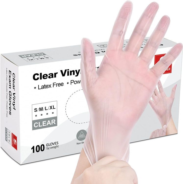 No. 6 - Schneider Clear Vinyl Exam Gloves - 1