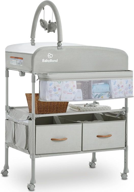 No. 10 - Portable Baby Changing Table with 2 Storage Baskets - 1