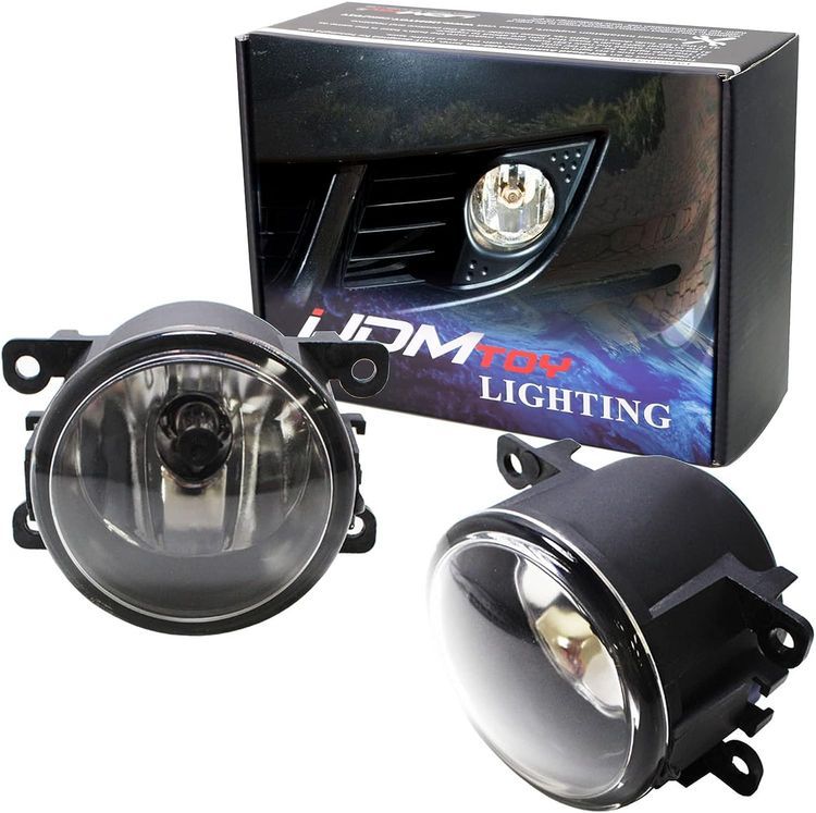 No. 5 - iJDMTOY Pair Clear Lens Fog Light Lamp Assemblies - 1