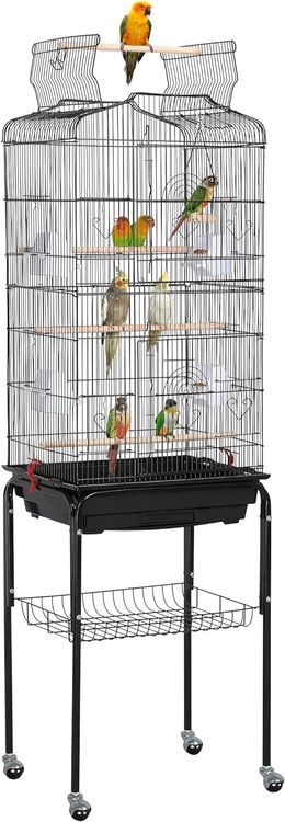 No. 3 - Yaheetech 64-inch Play Open Top Medium Small Bird Cage - 1