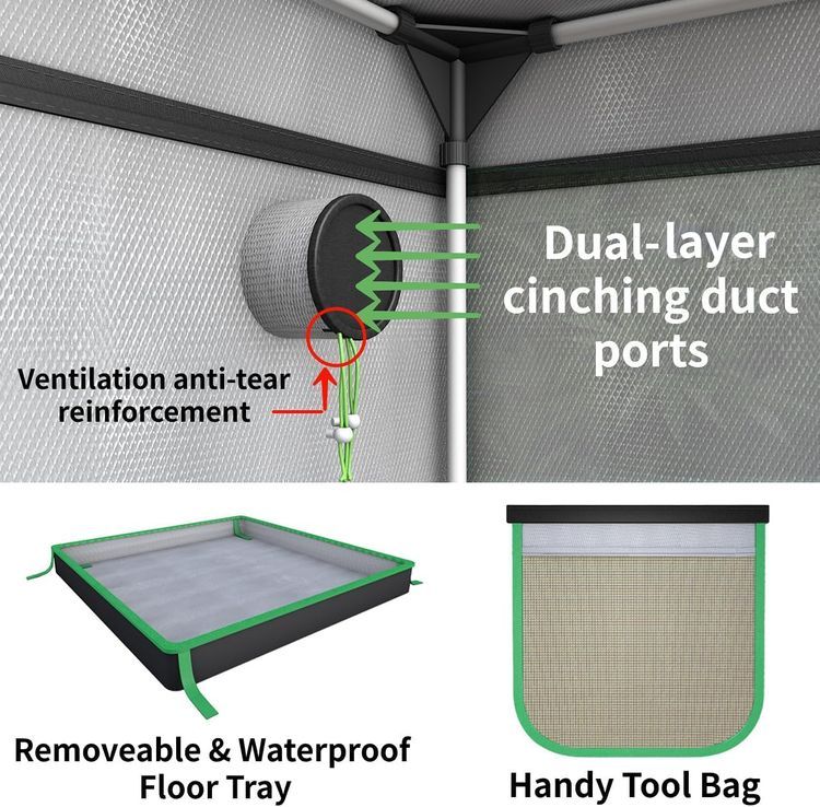 No. 5 - Green Hut Grow Tent - 4