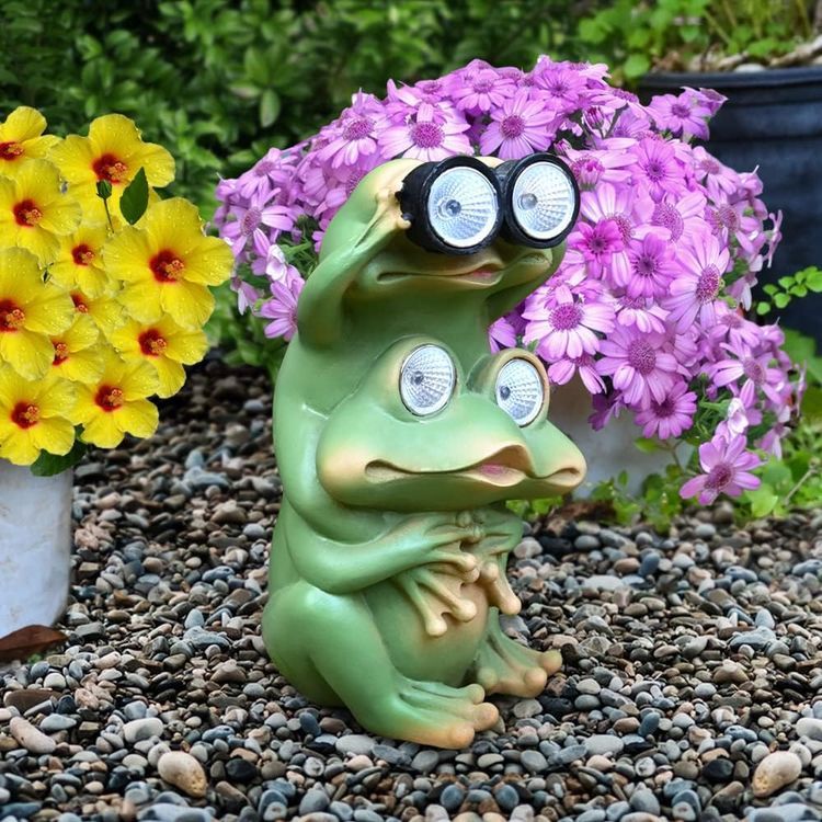 No. 5 - Juliahestia Garden Decor Frog Outdoor Statue - 2