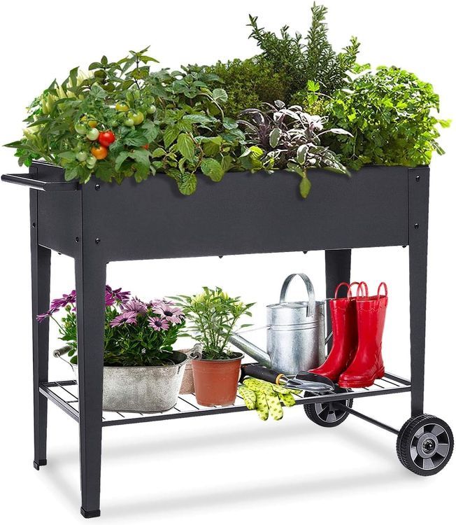 No. 6 - Metal Elevated Raised Garden Bed - 1