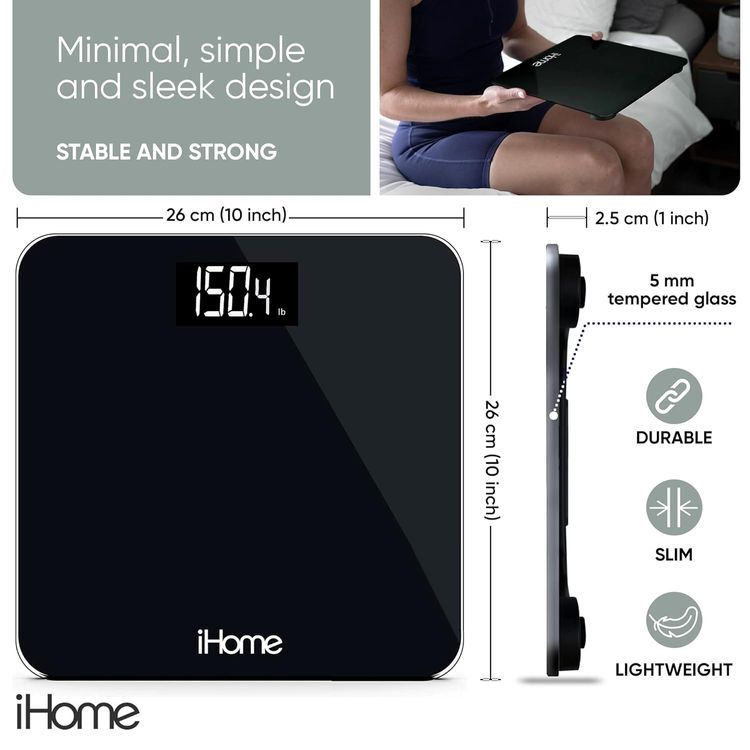 No. 4 - iHome Digital Step On Bathroom Scale - 2