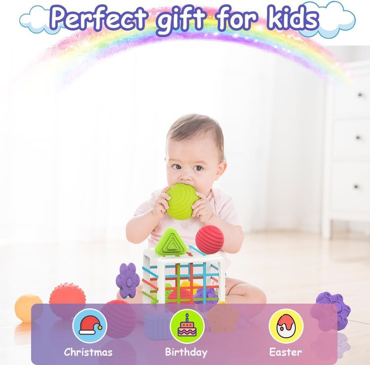 No. 1 - MINGKIDS Educational Baby Activity Cube - 3