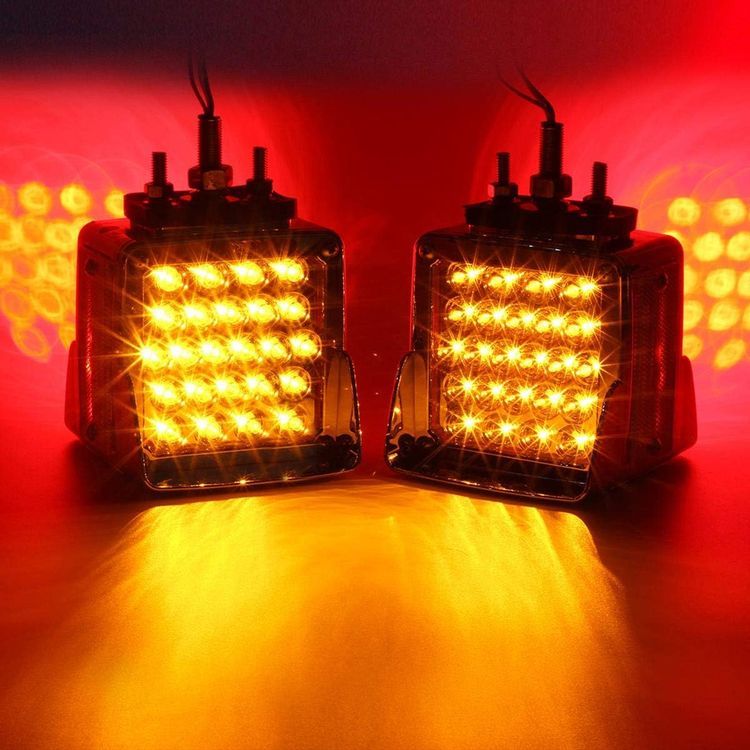 No. 8 - Double Face Square LED Fender Pedestal Lights - 3