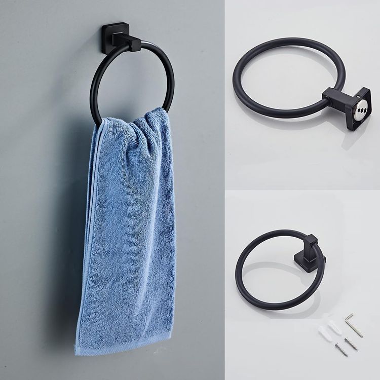 No. 10 - Bluebyrne Matte Black Bathroom Hardware Set 4 Pieces - 5