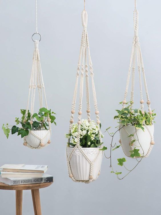 No. 4 - Mkono 3 Pack Macrame Plant Hangers - 3