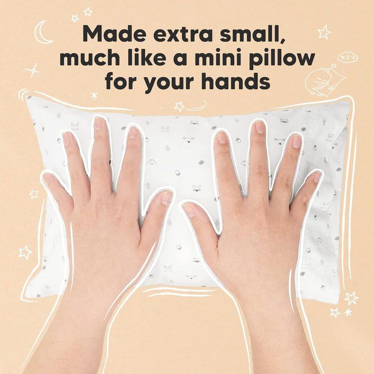 No. 9 - Mini Toddler Pillow with Pillowcase - 5