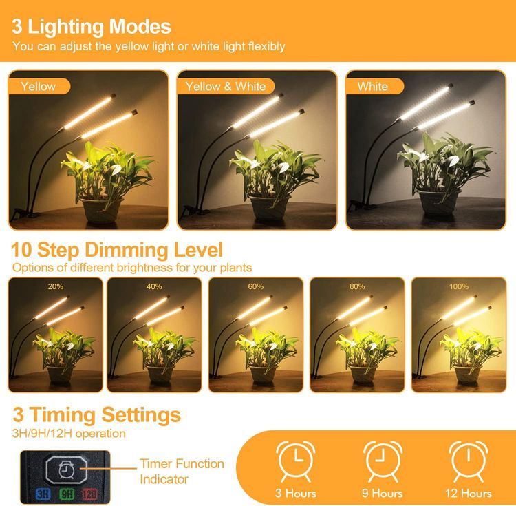 No. 8 - bseah Grow Light Plant Lights for Indoor Plants - 2