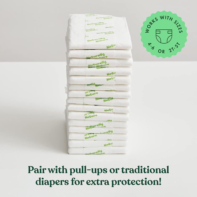 No. 6 - Naturally Nature Overnight Diaper Doubler Booster Pads - 4