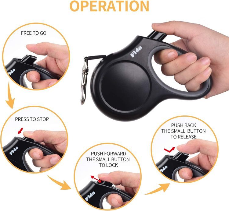 No. 3 - Fida Retractable Dog Leash - 4