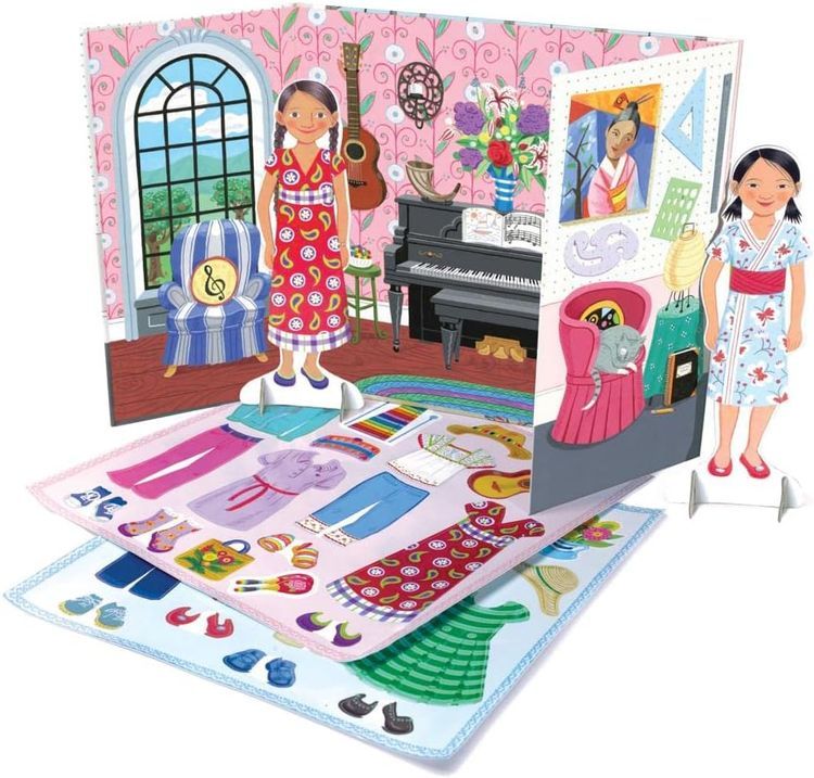 No. 5 - eeBoo Paper Dolls Reusable Set - 2