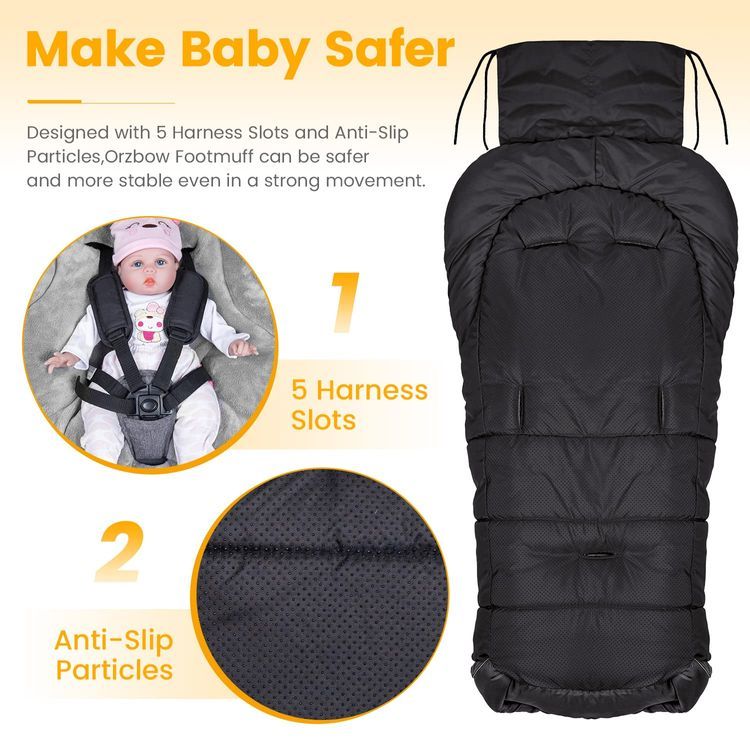 No. 3 - Orzbow Warm Bunting Bag Universal Stroller Sleeping Bag - 2