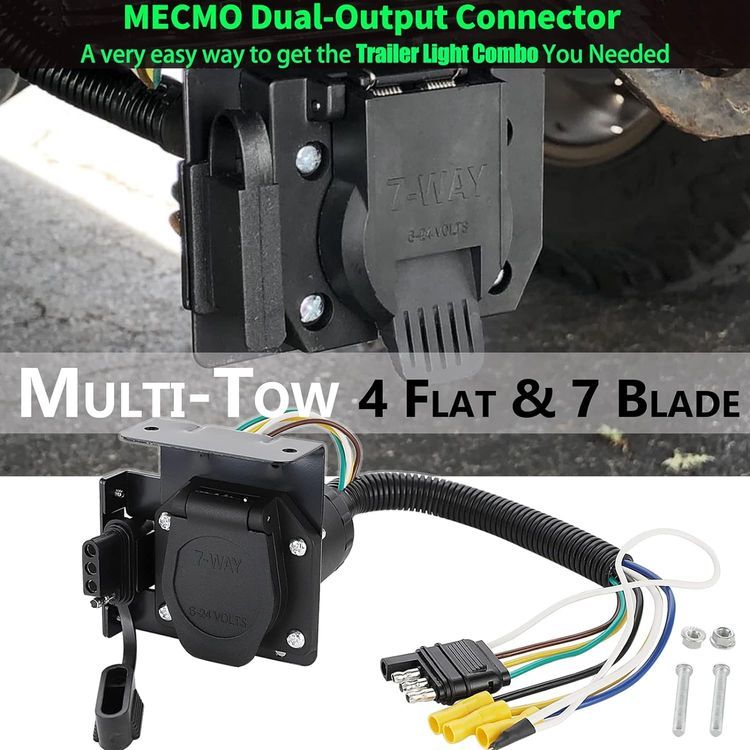 No. 10 - MECMO 4 Pin to 7 Pin Trailer Adapter - 2