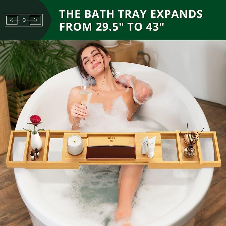 No. 2 - Royal Craft Wood Bathtub Tray - 3