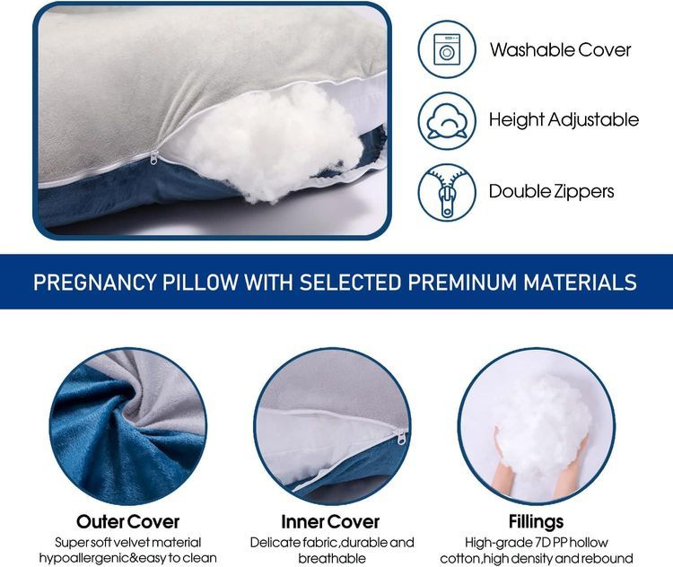 No. 8 - Cauzyart Pregnancy Maternity Pillows - 5