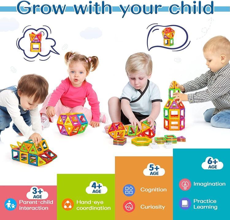 No. 4 - Magnetic Tiles Building Blocks - 3