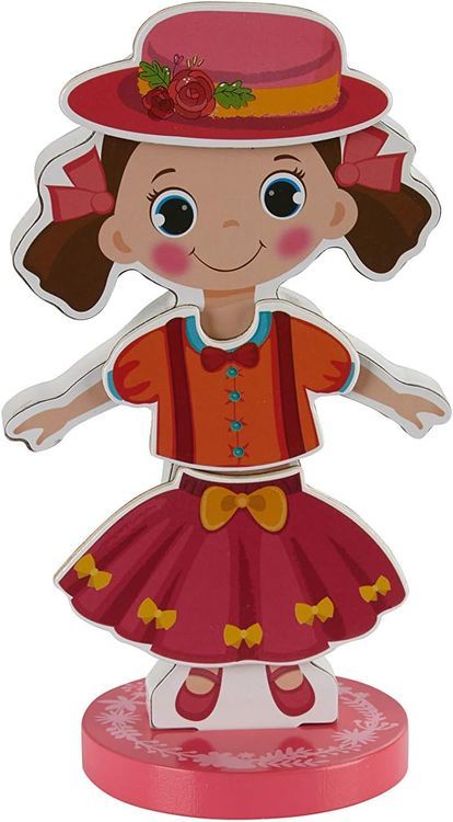 No. 5 - TOYSTER'S Magnetic Dress-Up Dolls Toy - 4