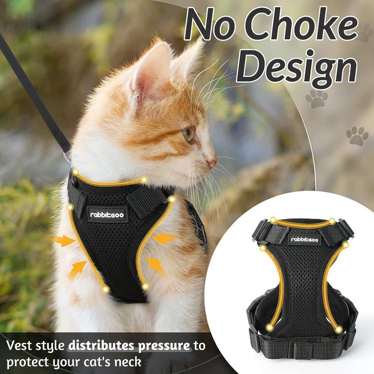 No. 1 - rabbitgoo Cat Harness and Leash for Walking - 3