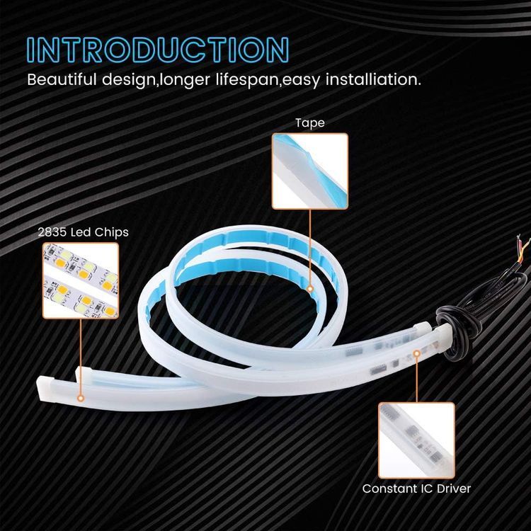 No. 2 - EverBright Led Strip Lights for Cars - 5