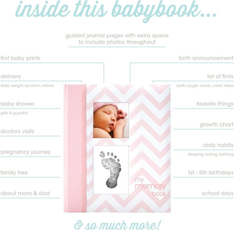 No. 2 - Pearhead First 5 Years Chevron Baby Memory Book - 2