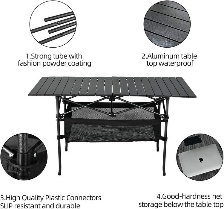 No. 6 - WUROMISE Sanny Outdoor Folding Portable Picnic Camping Table - 5