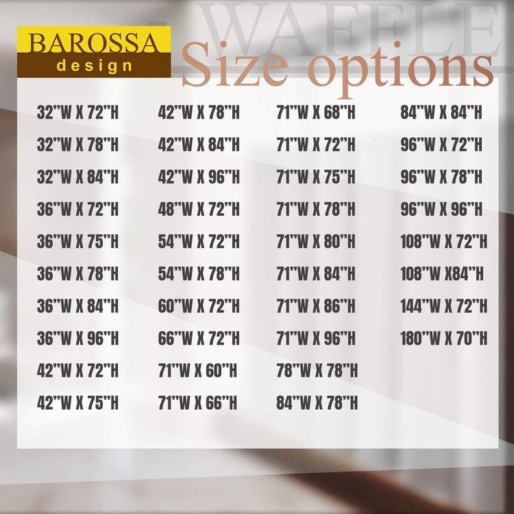 No. 2 - Barossa Design Waffle Weave Fabric Shower Curtain - 2