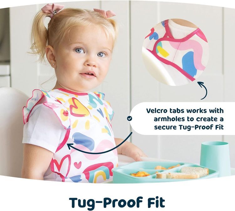 No. 2 - Tiny Twinkle Mess Proof Baby Bib - 4