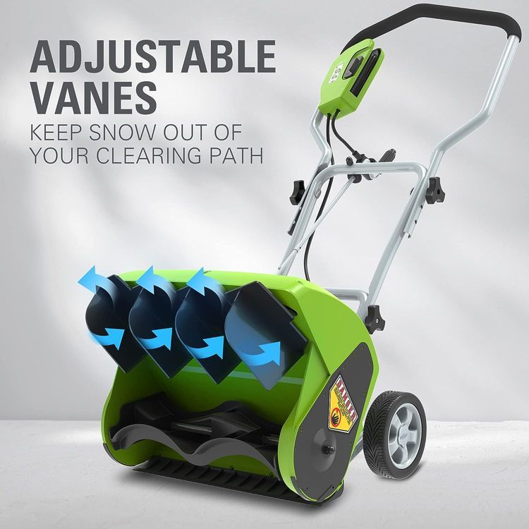 No. 7 - Greenworks 10 Amp 16-Inch Corded Electric Snow Blower - 4
