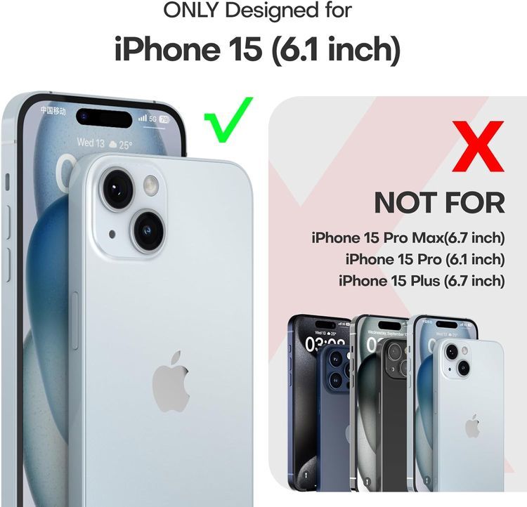 No. 1 - TAURI 5 in 1 for iPhone 15 Case - 2