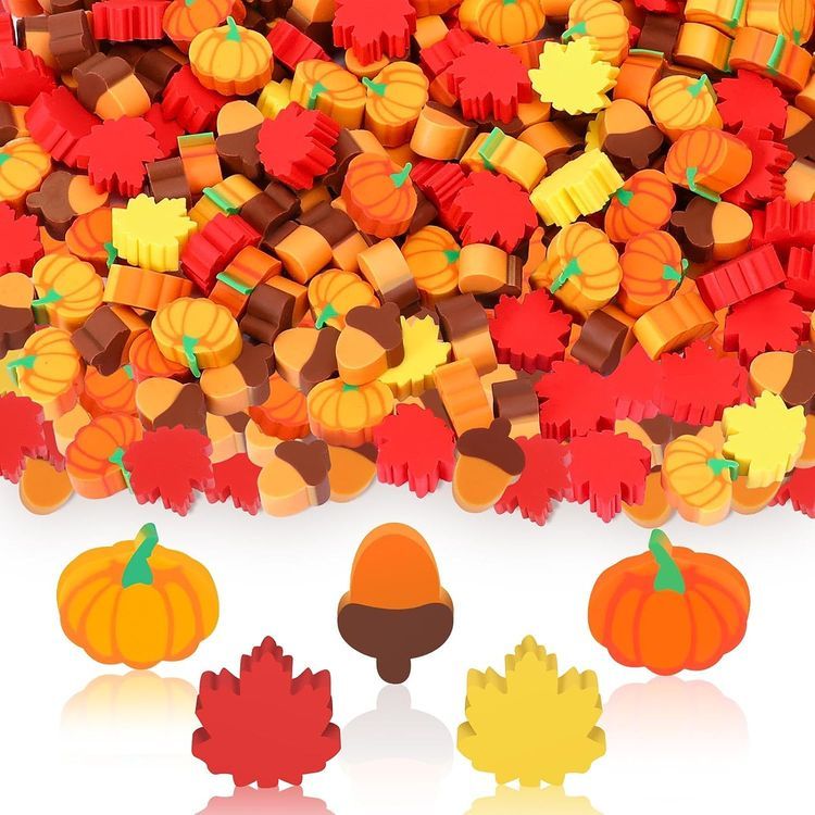 No. 3 - JUNEBRUSHS Fall Mini Erasers - 1