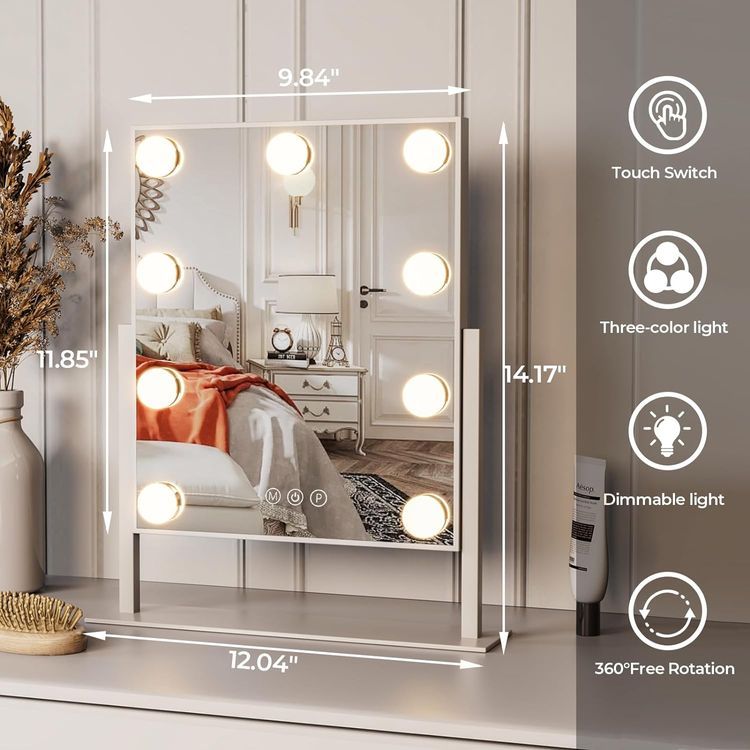 No. 8 - ZL ZELing Vanity Mirror with Lights - 4