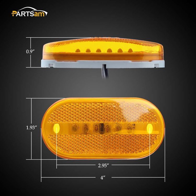 No. 10 - Partsam 4 Inch Trailer Clearance or Side Marker Light - 4