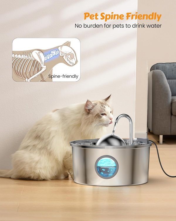 No. 7 - AONBOY Cat Water Fountain - 4