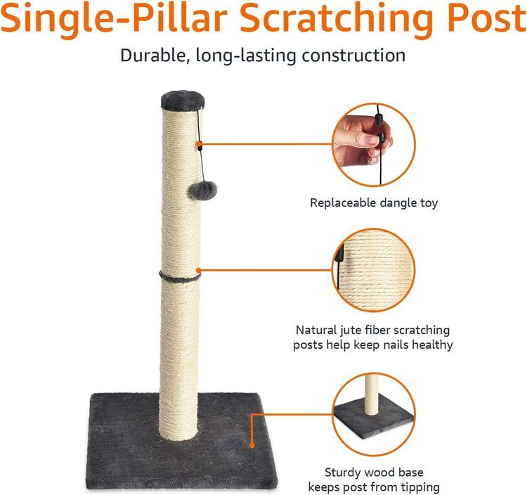 No. 10 - Amazon Basics Cat Scratching Post - 3