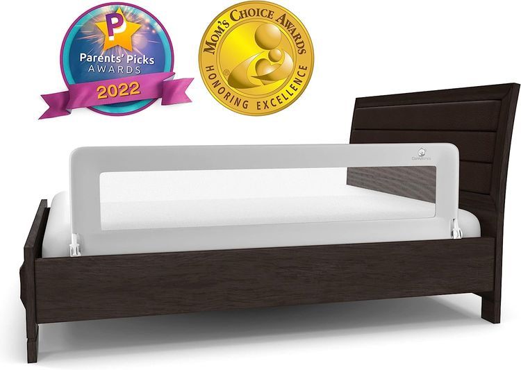 No. 3 - ComfyBumpy Extra Long Toddler Bed Rails - 1