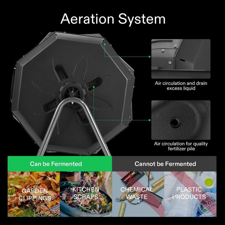 No. 1 - VIVOSUN Compost Tumbler - 4