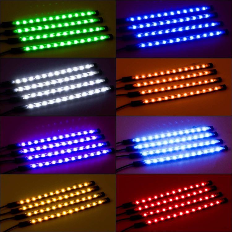 No. 9 - Nilight TR-06 4PCS 48 LED Interior Lights - 5